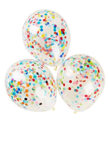 6 confetti ballonnen in zak 2610