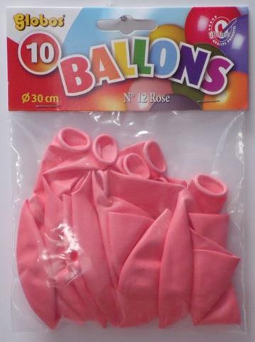 10 roze ballonnen in zak