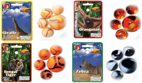 Display 20+1 knikkermix A.l Kingdom 4162