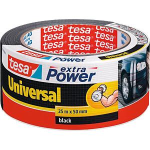 Tesa extra power tape zwart 25m*50mm 56