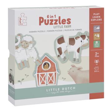 Little dutch 6 in 1 puzzel LD7148