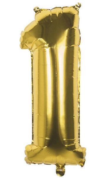Folieballon 1 goud 22001