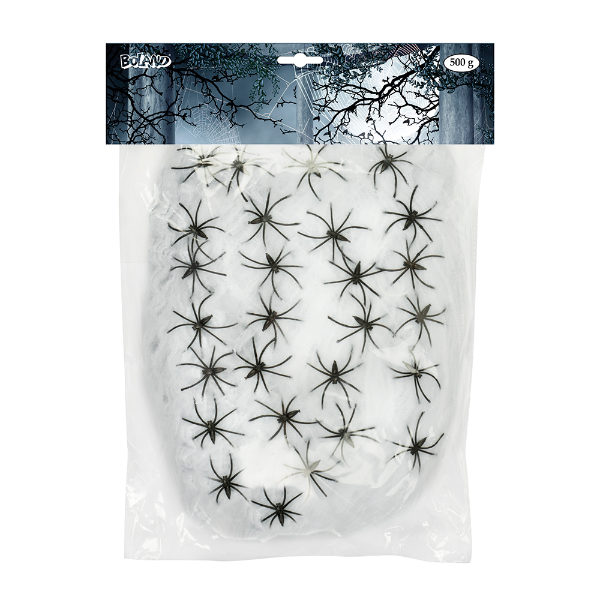 Spinrag 500 gr. met 25 spinnen 74425