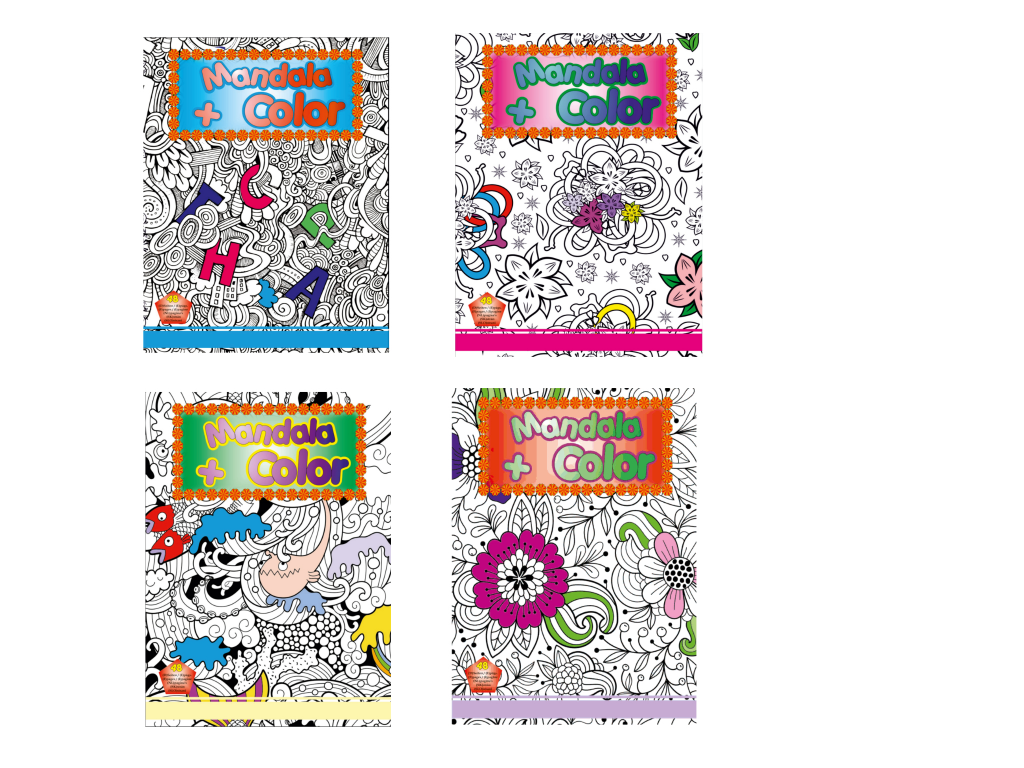Mandala en color boek A4 48 pagina
