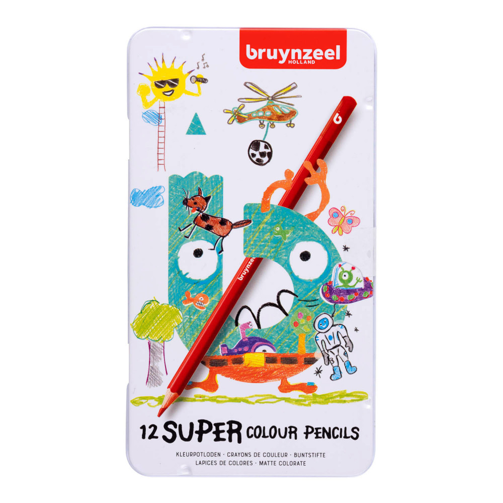 Bruynzeel 12 kleurpotloden in blik 60516