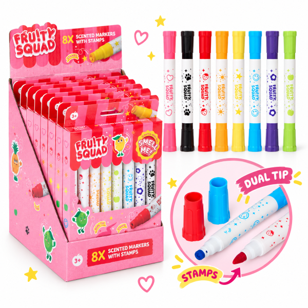 Fruitysquad 8 geurstift+stempel FS253008