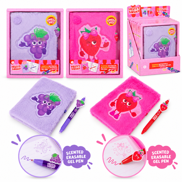 Fruitysquad notitieboek+2gelpen FS253007