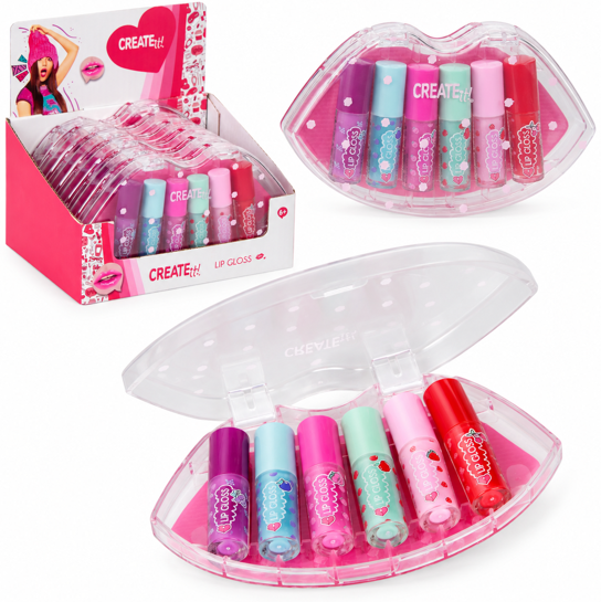 Create it! lipcase met 6 lipgloss 841040