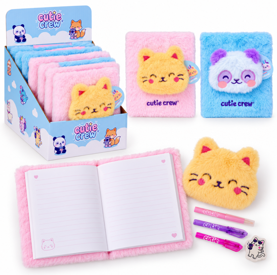 Cutie crew pluche notitieboek CC253019