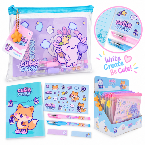 Cutie crew schrijfset in zakje CC253016