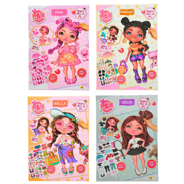 Magnetisch dress up pop zomer 4ass 24252