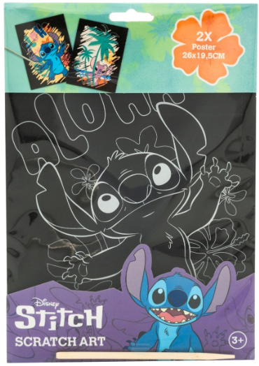 Stitch 2  scratch art poster ST23346V