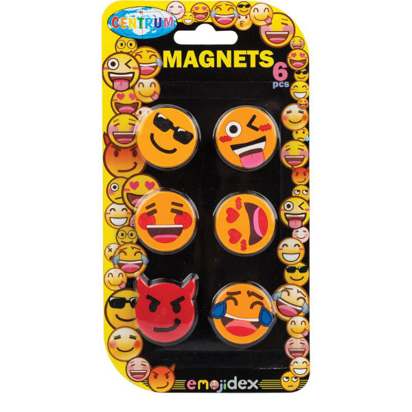 6 Emoji magneten op kaart Centrum 87005