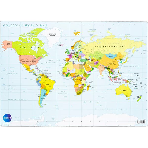 Centrum bureau onderlegger Wereld 80290