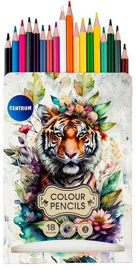 Centrum 18 potloden 17,7 cm tijger 80482