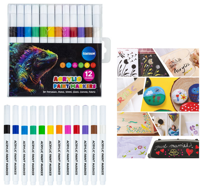 Centrum 12 acrylverf markers 89789