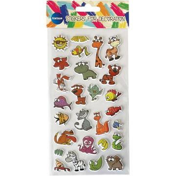 Puffy 3D decoratie stickers 3 ass. 89738