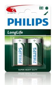 12*2 Philips Engelse staaf batterij R14