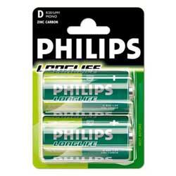 12*2 Philips grote staaf batterijen R20-