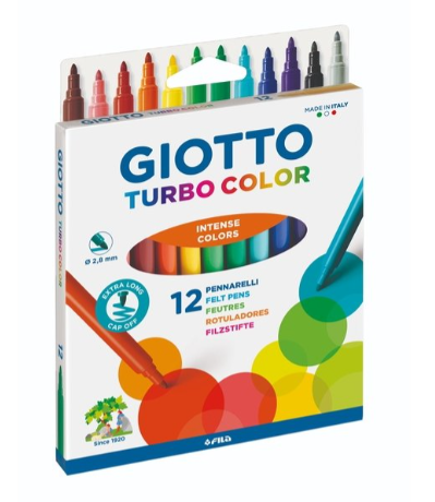 12 Giotto Turbo color viltst.  F07140000