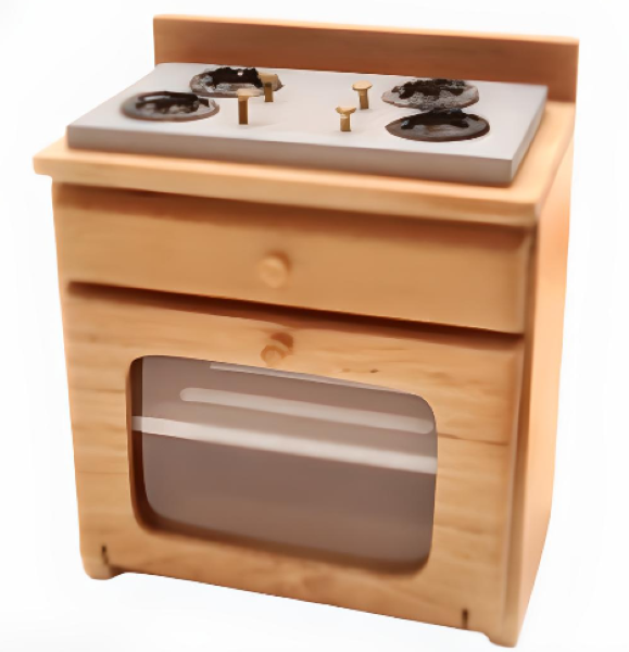 Miniatuur fornuis hout