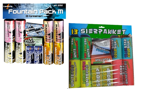 Fountain Pack 13-delig Medium 1032
