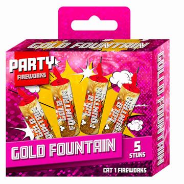 5 Golden fountains in verpakking 143