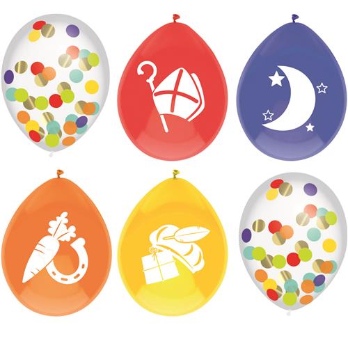 6 ballonnen Sinterklaas 447735