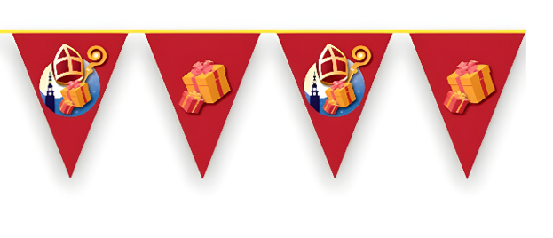 Vlaggenlijn PE Sinterklaas 10 mtr 12100