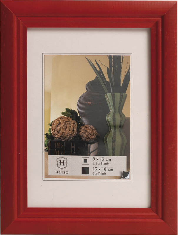 Henzo fotolijst artos 10x15cm. rood
