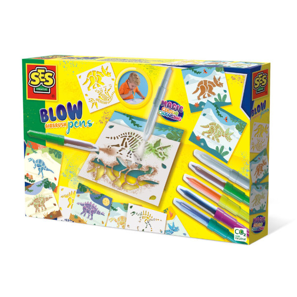 SES blow airbrush dinos mag. kleur.14286