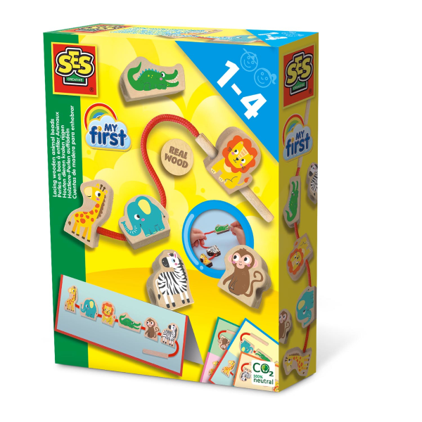 SES my first houten dieren kralen 14487