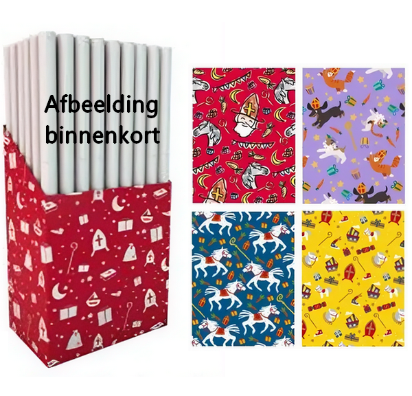 Rol Sint cadeaupapier 200x70cm GW-20329