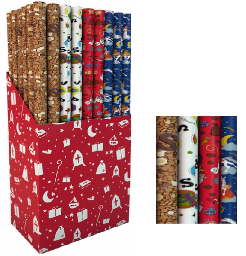 Rol Sint cadeaupapier 200x70cm GW-20330