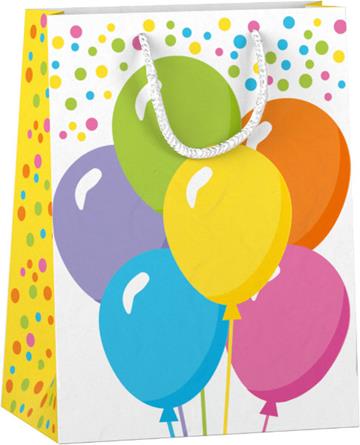 Papieren cadeau tas M Balloons 8736