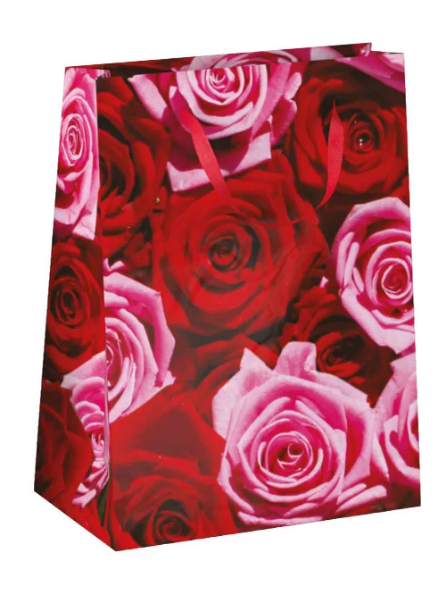 Papieren cadeau tas M Roses