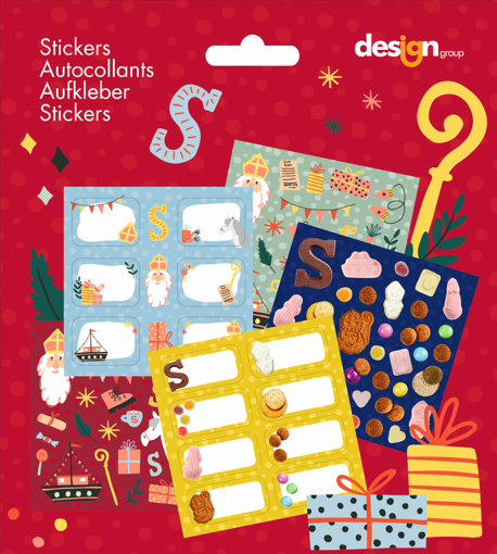 5 Pack Sticker vellen Sint LB-10513