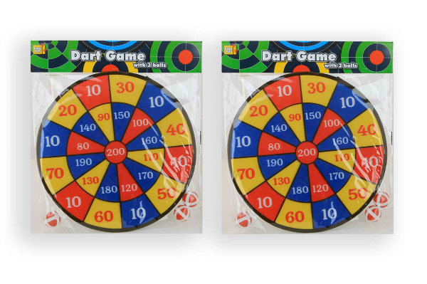 Dartbord safety met 3 ballen 9085