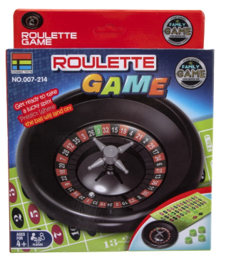 Spel roulette 17 cm. 4785