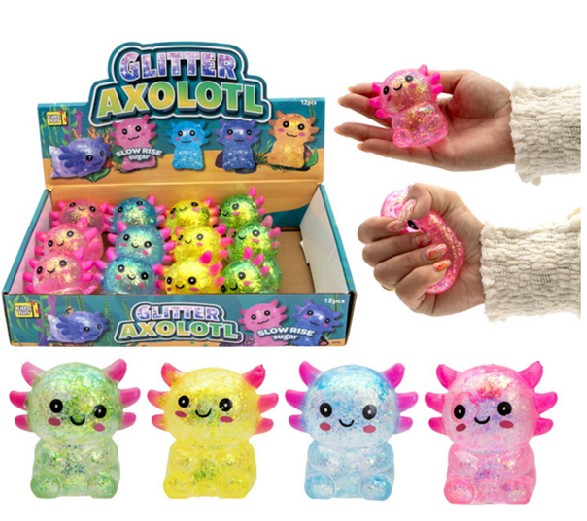 12 Slow Rise strech Axolotl glitter 4945