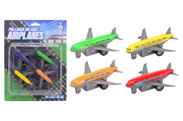 4 vliegtuigen diecast en pullback 26128