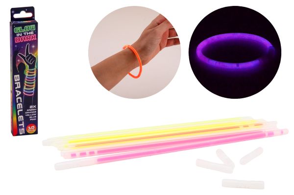10 glow in the dark armbanden 24668