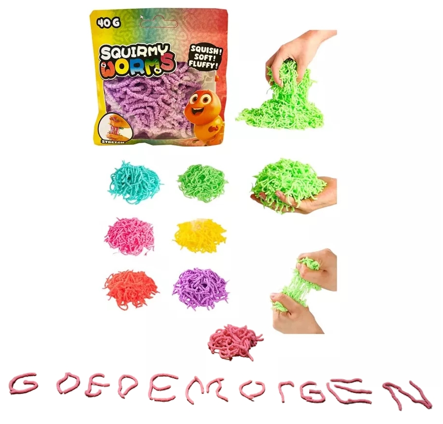 Squirmy worms 40 gr in zak 6 ass. 24653