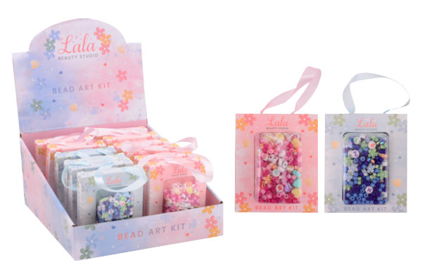 12 kralen en knutsel set in displ. 27700