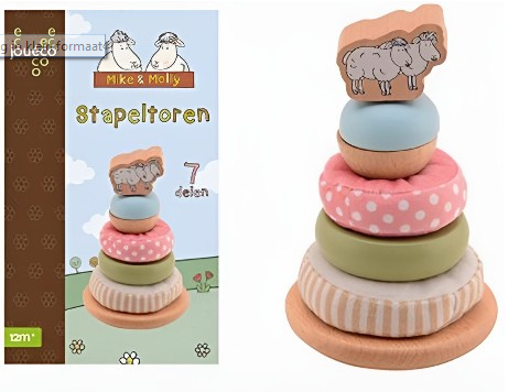 Mike en Molly stapeltoren + ringen 80174