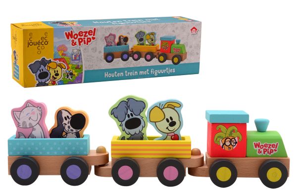 Woezel en pip treinset met figuren 80178