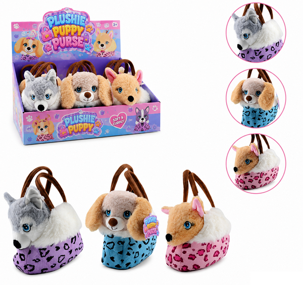 Plush&Play hond in handtas 3 ass. 24698