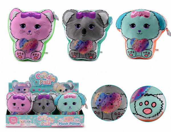 Plush&Play dieren kussen 3 ass. 24699