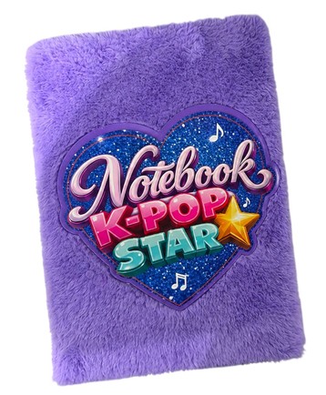 K-pop star fluffy notitieboek A4 27758