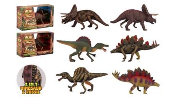 Animal world 2-zijdige dinosaurus 26861